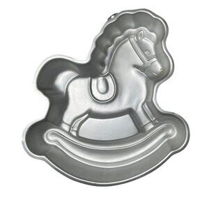 Wilton 1984 Rocking Horse Cake Pan Aluminum 2105-2388 Vintage Baking Mold 103g